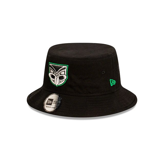 NRL Vodafone Warriors New Zealand Official Team Colours (AXC0084) - Black New Era Bucket Hats